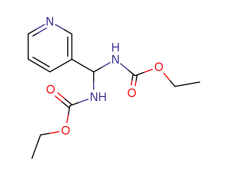 Molecular Structure of 2744-17-4 (3-[BIS-(ETHOXYCARBONYLAMINO)-METHYL]-PYRIDINE)