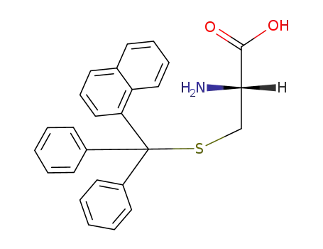 Molecular Structure of 27486-76-6 (S-[naphthalen-1-yl(diphenyl)methyl]cysteine)