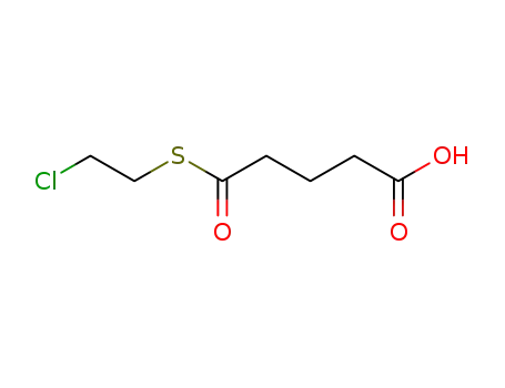 Molecular Structure of 27981-09-5 (5-[(2-chloroethyl)sulfanyl]-5-oxopentanoic acid)