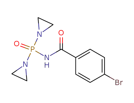 Molecular Structure of 27807-50-7 (N-[Bis(1-aziridinyl)phosphinyl]-p-bromobenzamide)