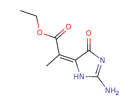 Propanoic acid,2-(2-amino-1,5-dihydro-5-oxo-4H-imidazol-4-ylidene)-, ethyl ester cas  2762-42-7