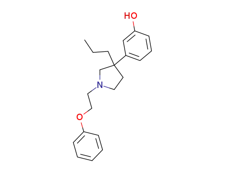 Molecular Structure of 28066-95-7 (m-[1-(2-Phenoxyethyl)-3-propyl-3-pyrrolidinyl]phenol)