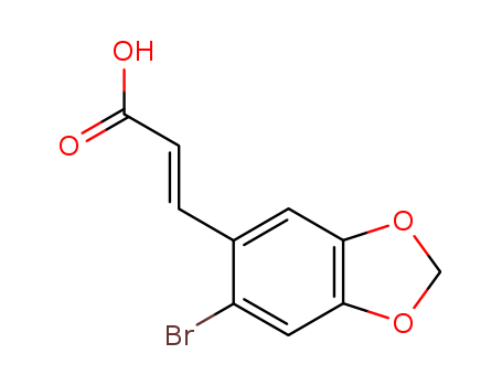 3-(6-Bromo-1,3-benzodioxol-5-yl)acrylic acid 27452-00-2