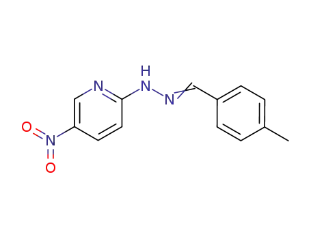 Molecular Structure of 28058-20-0 (2-[(2E)-2-(4-methylbenzylidene)hydrazinyl]-5-nitropyridine)