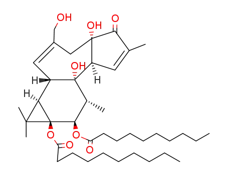 Molecular Structure of 27536-56-7 (4ALPHA-PHORBOL 12,13-DIDECANOATE)
