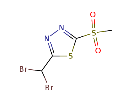 1,3,4-Thiadiazole,2-(dibromomethyl)-5-(methylsulfonyl)-