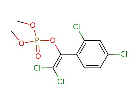 Molecular Structure of 27704-46-7 (2,2-dichloro-1-(2,4-dichlorophenyl)ethenyl dimethyl phosphate)