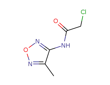 Molecular Structure of 32545-22-5 (2-CHLORO-N-(4-METHYL-FURAZAN-3-YL)-ACETAMIDE)