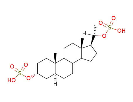Molecular Structure of 27935-53-1 (pregnane-3,20-diol 3,20-disulfate)