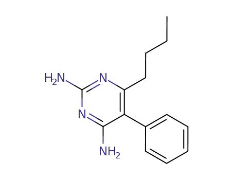 Molecular Structure of 27653-51-6 (6-butyl-5-phenylpyrimidine-2,4-diamine)