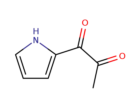 Molecular Structure of 27472-40-8 (1,2-Propanedione, 1-(1H-pyrrol-2-yl)- (9CI))