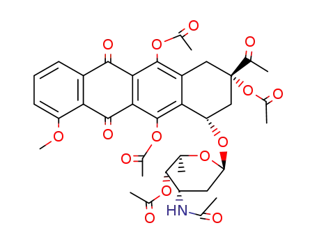 Molecular Structure of 32469-19-5 (Pentaacetyl-daunomycin)