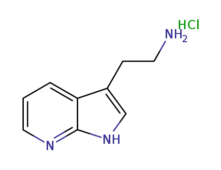 Molecular Structure of 1417567-47-5 (2-(1H-pyrrolo[2,3-b]pyridin-3-yl)ethan-1-amine hydrochloride)