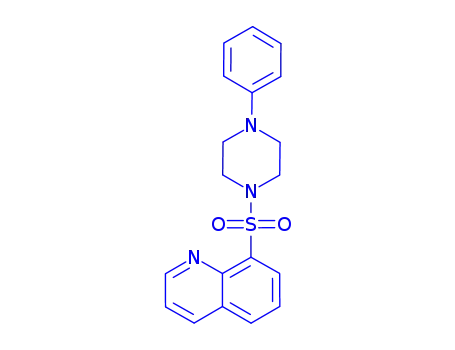 4-PHENYL-1-(8-QUINOLYLSULFONYL)PIPERAZINE