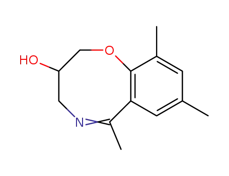 Molecular Structure of 27929-84-6 (3,4-Dihydro-6,8,10-trimethyl-2H-1,5-benzoxazocin-3-ol)
