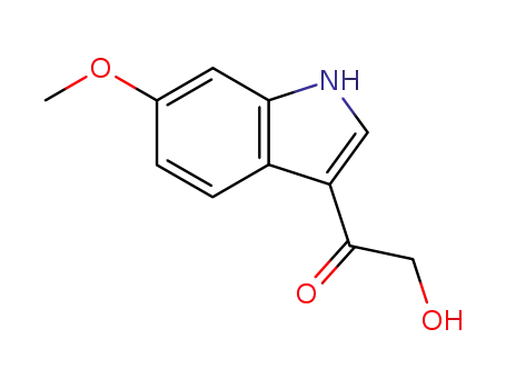 Molecular Structure of 27463-02-1 (2-hydroxy-1-(6-methoxy-1H-indol-3-yl)ethanone)