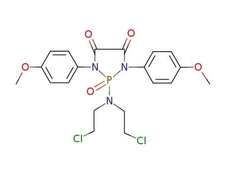2-[Bis(2-chloroethyl)amino]-1,3-bis(4-methoxyphenyl)-2-oxo-1,3,2lambda5-diazaphospholidine-4,5-dione