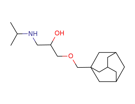 Molecular Structure of 27866-07-5 (1-[(1-Methylethyl)amino]-3-(tricyclo[3.3.1.13,7]decan-1-ylmethoxy)-2-propanol)