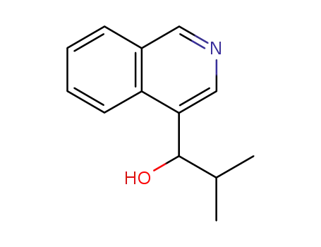 Molecular Structure of 27302-05-2 (1-(isoquinolin-4-yl)-2-methylpropan-1-ol)
