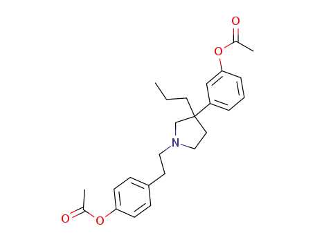 3-(p-Acetyloxyphenethyl-3-propyl-3-pyrrolidinyl)phenol acetate