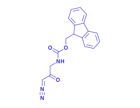 Molecular Structure of 275816-73-4 (3-FMOC-AMINO-1-DIAZO-2-PROPANONE)