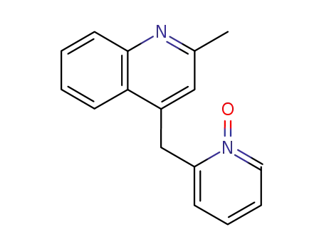 Molecular Structure of 27302-73-4 (2-methyl-4-[(1-oxidopyridin-2-yl)methyl]quinoline)