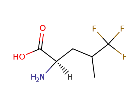 Molecular Structure of 372-22-5 (5,5,5-TRIFLUORO-DL-LEUCINE)