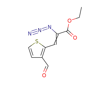 2-azido-3-(3-formyl-thiophen-2-yl)-acrylic acid ethyl ester