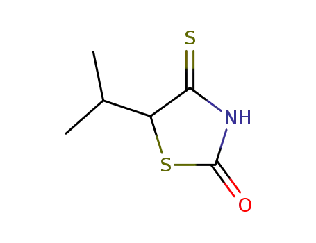 Molecular Structure of 27407-84-7 (2,4-Thiazolidinedione,5-isopropyl-4-thio-(8CI))