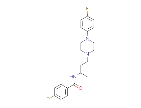Molecular Structure of 27338-61-0 (p-Fluoro-N-[3-[4-(p-fluorophenyl)-1-piperazinyl]-1-methylpropyl]benzamide)