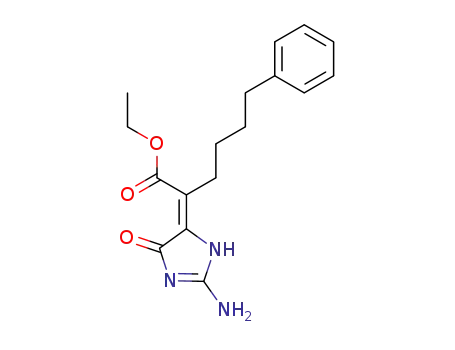 ethyl 2-(2-amino-5-oxo-3,5-dihydro-4H-imidazol-4-ylidene)-6-phenylhexanoate