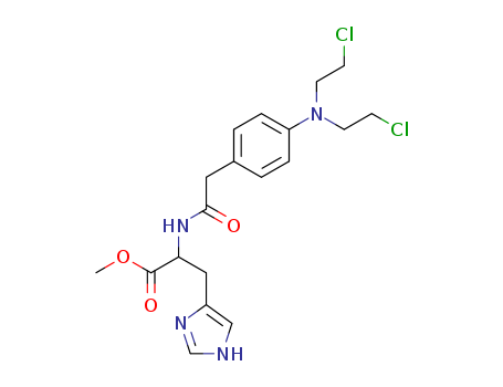 L-Histidine,N-[2-[4-[bis(2-chloroethyl)amino]phenyl]acetyl]-, methyl ester