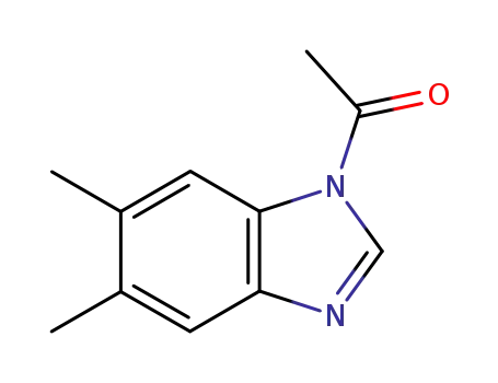 Molecular Structure of 3245-29-2 (1H-Benzimidazole,1-acetyl-5,6-dimethyl-(9CI))