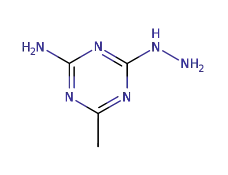Molecular Structure of 27419-09-6 (4-HYDRAZINO-6-METHYL-1,3,5-TRIAZIN-2-AMINE)