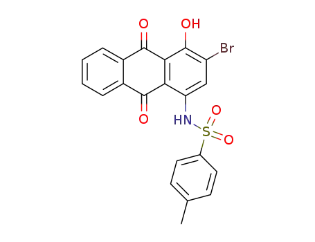 <i>N</i>-(3-bromo-4-hydroxy-9,10-dioxo-9,10-dihydro-[1]anthryl)-toluene-4-sulfonamide