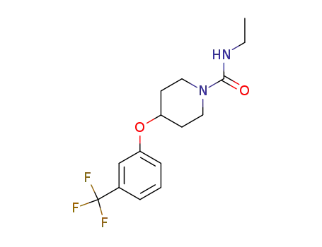 Molecular Structure of 28033-16-1 (N-Ethyl-4-(3-trifluoromethylphenoxy)-1-piperidinecarboxamide)