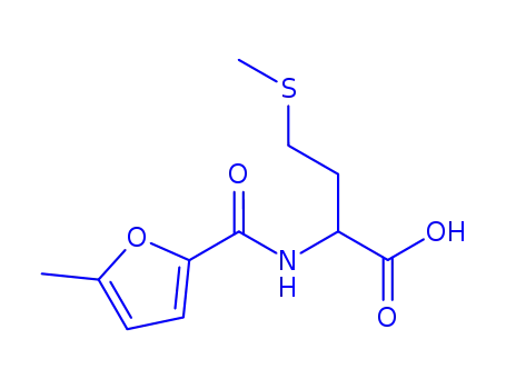 Molecular Structure of 324001-24-3 (2-[(5-METHYL-FURAN-2-CARBONYL)-AMINO]-4-METHYLSULFANYL-BUTYRIC ACID)