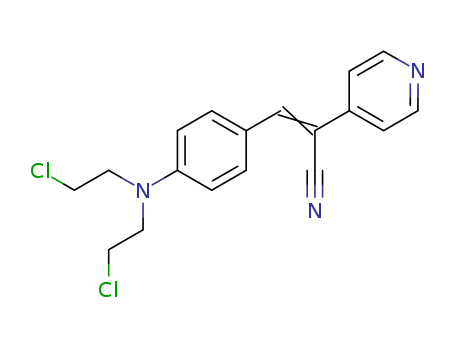4-Pyridineacetonitrile,a-[[4-[bis(2-chloroethyl)amino]phenyl]methylene]- cas  27466-71-3