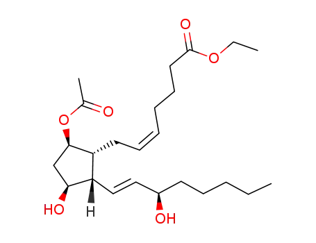 (Z)-7-[(1R,2S,3S,5R)-5-Acetoxy-3-hydroxy-2-((E)-(R)-3-hydroxy-oct-1-enyl)-cyclopentyl]-hept-5-enoic acid ethyl ester