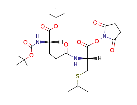 (S)-2-tert-Butoxycarbonylamino-4-[(R)-2-tert-butylsulfanyl-1-(2,5-dioxo-pyrrolidin-1-yloxycarbonyl)-ethylcarbamoyl]-butyric acid tert-butyl ester