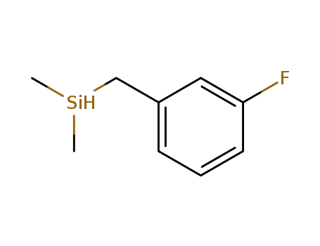 Molecular Structure of 27856-34-4 ((3-fluorobenzyl)(dimethyl)silyl)