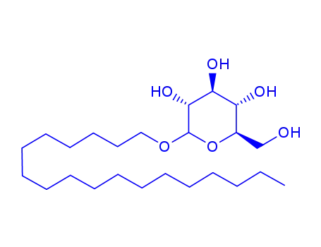 Molecular Structure of 27836-65-3 (octadecyl D-glucoside)
