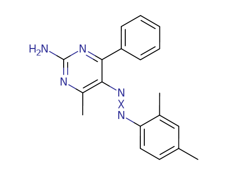 2-Pyrimidinamine,5-[2-(2,4-dimethylphenyl)diazenyl]-4-methyl-6-phenyl- cas  27962-02-3