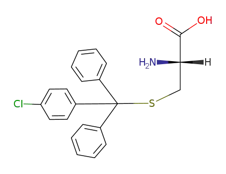 Molecular Structure of 27446-90-8 (S-[(4-chlorophenyl)(diphenyl)methyl]cysteine)