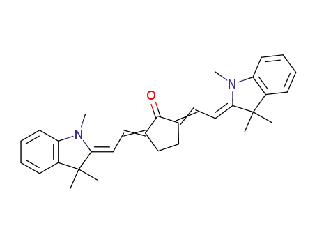 Molecular Structure of 27713-85-5 (2,5-BIS[(E)-2-(1,3,3-TRIMETHYL-1,3-DIHYDRO-2H-INDOL-2-YLIDENE)ETHYLIDENE]CYCLOPENTANONE)