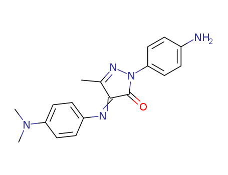 2-PYRAZOLIN-5-ONE,1-(P-AMINOPHENYL)-4-[[P-(DIMETHYLAMINO)PHENYL]IMINO ]-3-METHYL-