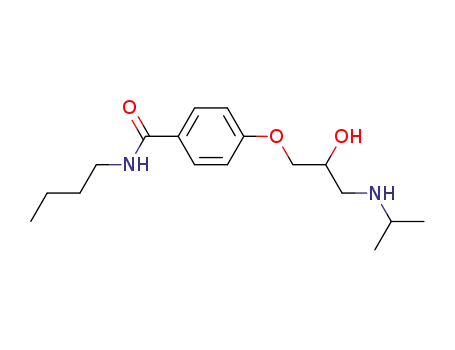 1-[4-[ブチルカルバモイル]フェノキシ]-3-[イソプロピルアミノ]-2-プロパノール
