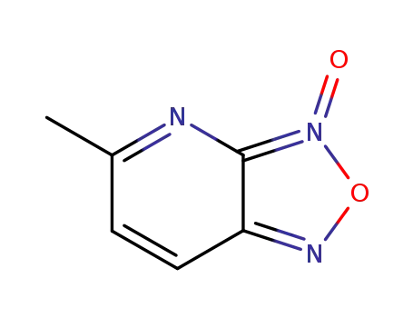 Molecular Structure of 27808-55-5 ([1,2,5]Oxadiazolo[3,4-b]pyridine,  5-methyl-,  3-oxide)