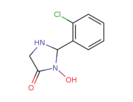 Molecular Structure of 27311-24-6 (2-(2-chlorophenyl)-3-hydroxyimidazolidin-4-one)