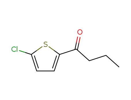 Molecular Structure of 32427-77-3 (1-(5-CHLOROTHIEN-2-YL)BUTAN-1-ONE)